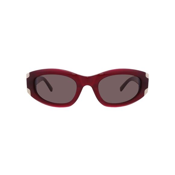 New MCM MW0006 69A Burgundy Oval Sunglasses Authentic main image 9